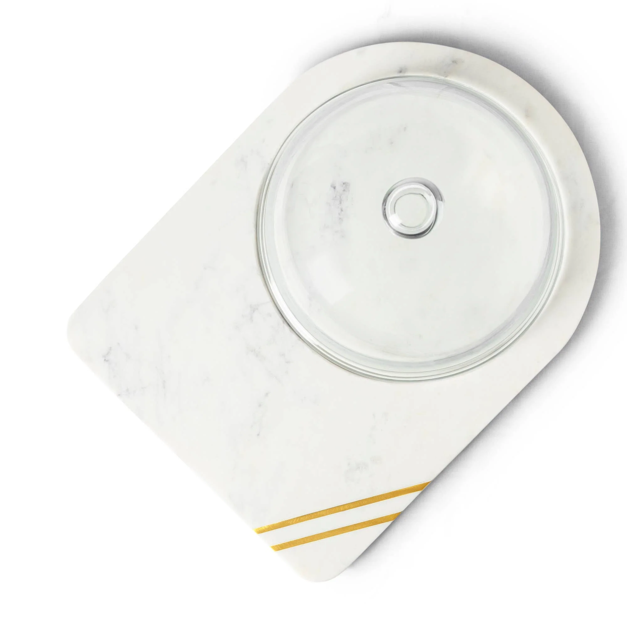 Gauri Kohli: Bavaria Marble Cheese Board with Glass Cloche - Image 5