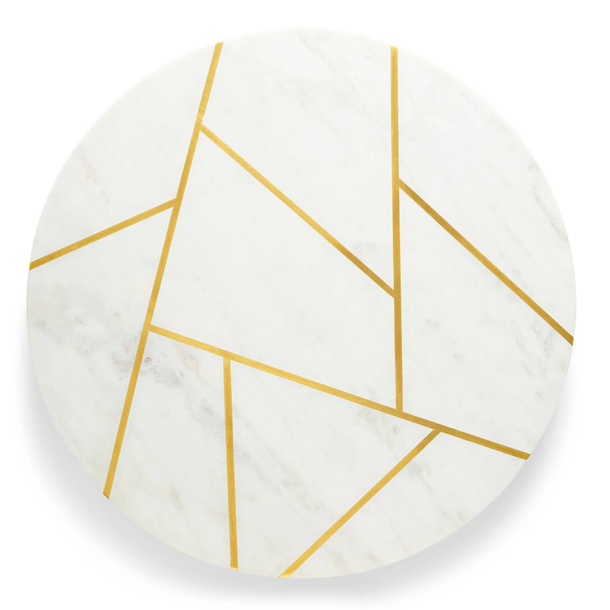 Gauri Kohli: Infinia Marble Lazy Susan - 16" x 16" X 2" - Image 5