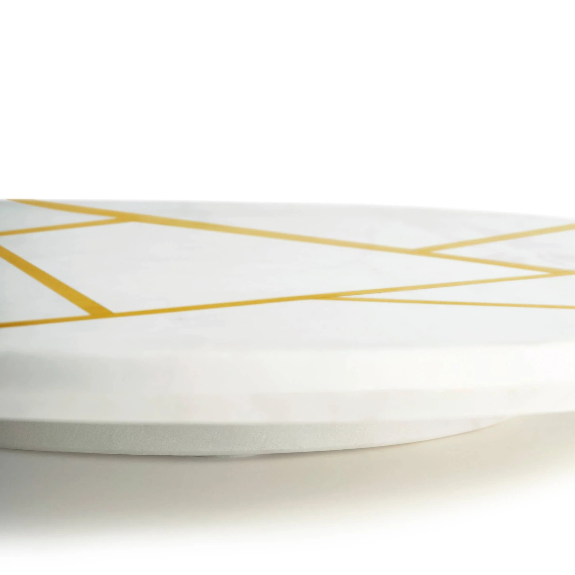 Gauri Kohli: Infinia Marble Lazy Susan - 16" x 16" X 2" - Image 6